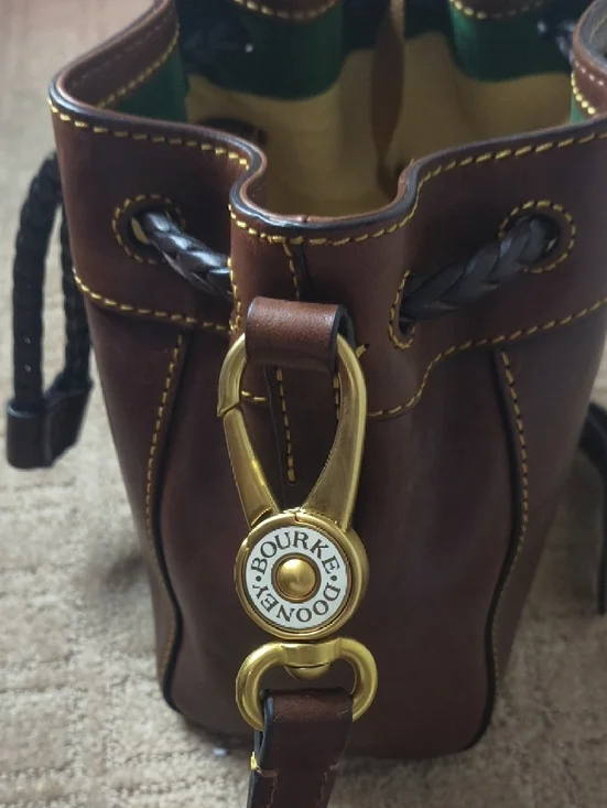 Dooney & Bourke Chestnut Small Hattie Bucket Bag - Picture 8 of 11